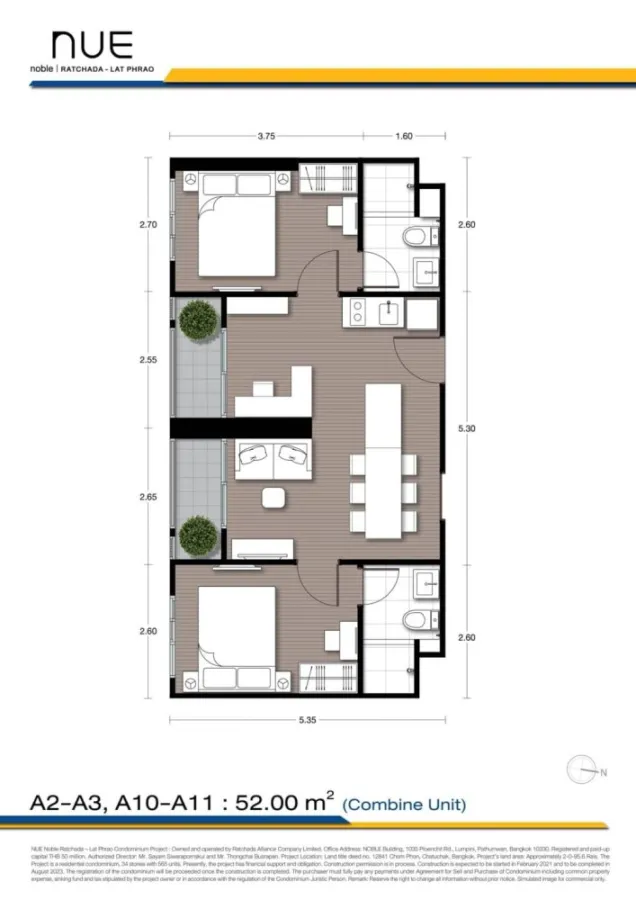 ขายดาวน์ Nue Noble Ratchada-LatPhrao fully furnished คอนโดหรู ห้องกว้างขวาง ส่วนกลางสุดๆ จองเลย