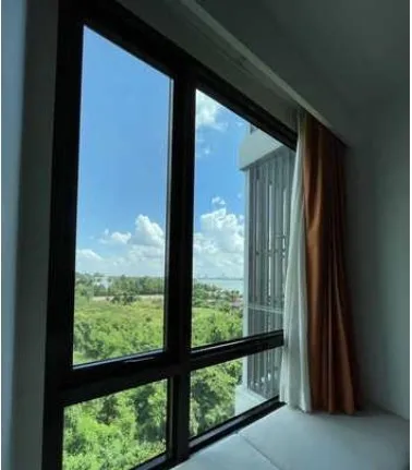 Condo for sale, Metro Luxe Riverfront, decorated room with built-in lights, beautiful lights, fully furnished, move in immediately.
