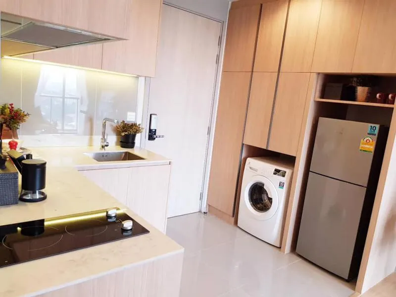 For rent M Jatujak, can raise animals ++ 2 bedrooms, 2 bathrooms, view of Baiyoke building, this room is hard to find, book now!!
