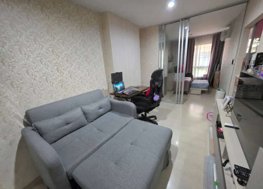 ขาย ให้เช่า Niche id Sukhumvit 113 ห้องน่าอยู่ บิวท์อินเฟอร์นิเจอร์อย่างดี ติดวอลเปเปอร์คุมโทน จองเลย
