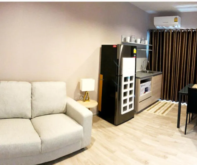 เช่าเลย Plum Condo รามคำแหง สเตชั่น เฟอร์นิเจอร์ SB Design Square ครบทุกชิ้น พร้อมฟูกนอนสปริง ด่วนๆๆ