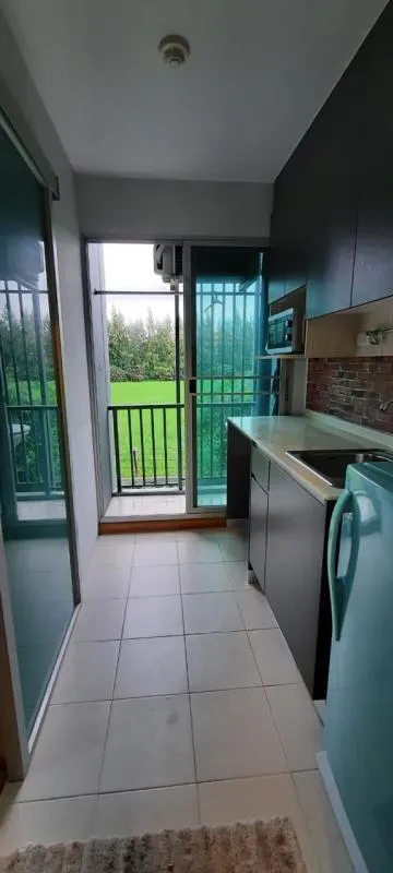 Urgent for rent, Hallmark Condo, Chaengwattana, cool decorated room Fully furnished, built-in Not booking is a big mistake.