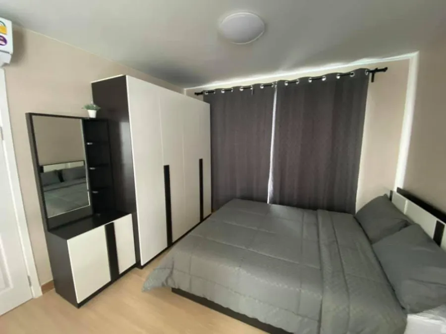 For rent, Plum Condo Phahon Yothin 89, Phase 1, private corner room, quiet, furniture in the room, carefully selected, urgently
