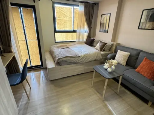 For rent The Muve Bangna, a nice room with complete facilities. I'm telling you, you definitely shouldn't miss it.