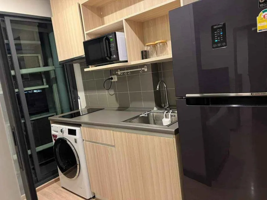 Condo for rent, Ideo O2, nice room, soft gray tone, fully furnished, high floor, great view, at a great price, hurry to book.