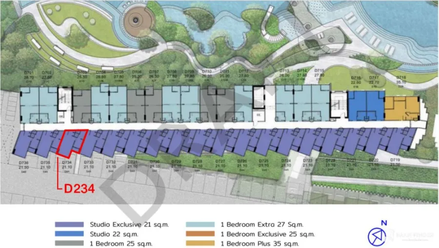 Down payment for sale, New Cross Khu Khot Station, Building C, 2nd floor, comes with complete amenities. Book now.