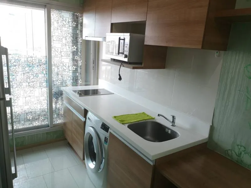 For rent!! Condo Rhythm Ratchada-Huai Khwang, 27th floor, very beautiful room, full furniture, book now, don't miss it!!