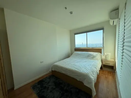 For rent: Lumpini Ville Phatthanakan-Srinakarin, ready to move in, fully furnished, high floor with good ventilation. Book now!
