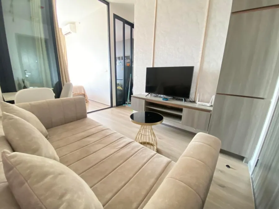 Urgent sale!! Condo Knightsbridge Prime On Nut, 33rd floor, Chao Phraya River view, fully furnished room, book now!!