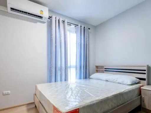 Let's come. For rent, Plum Condo, Chaengwattana Station, Building A, 7th floor, new room, fully furnished, excellent!!!