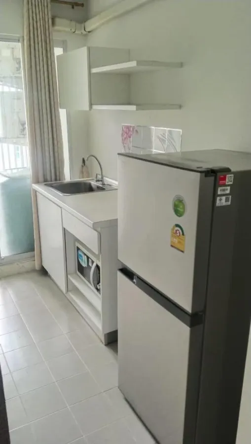 Condo for rent sell, The Kith Plus Nawamin, nice room, soft white tone Complete electrical appliances, good price, hurry up to reserve