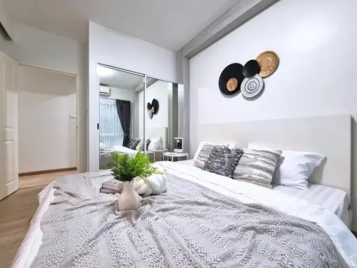 Condo for rent A space sukhumvit 77, beautifully decorated room, complete facilities. If you don't book, you'll regret it later. I'm telling you.
