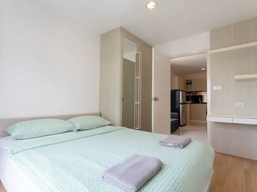 Condo for sale or rent, Vio Khaerai, corner room, is the widest room in the project. New electrical appliances, book now