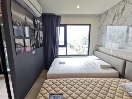 For rent urgently!! Condo Life Asoke, beautiful room, 14th floor, garden view, fully furnished Ready to move in immediately, don't miss it!!