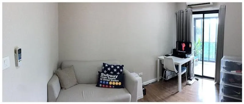 Wow, beautiful room for sale at iCondo Ngamwongwan 2, Building B, fully furnished, has furniture. Ready to go in