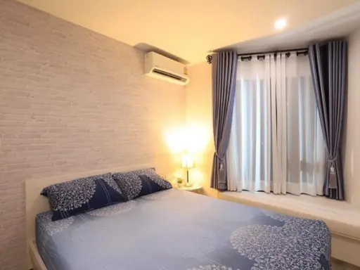 Condo for rent, Rich Park Triple Station, 22nd floor, fully furnished.