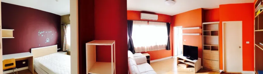 ปล่อยเช่า มาย คอนโด ลาดพร้าว 27 แต่งห้องสีแจ่มๆ เฟอร์นิเจอร์ครบชุด ราคาดี อย่ามัวแต่มองจองเลย