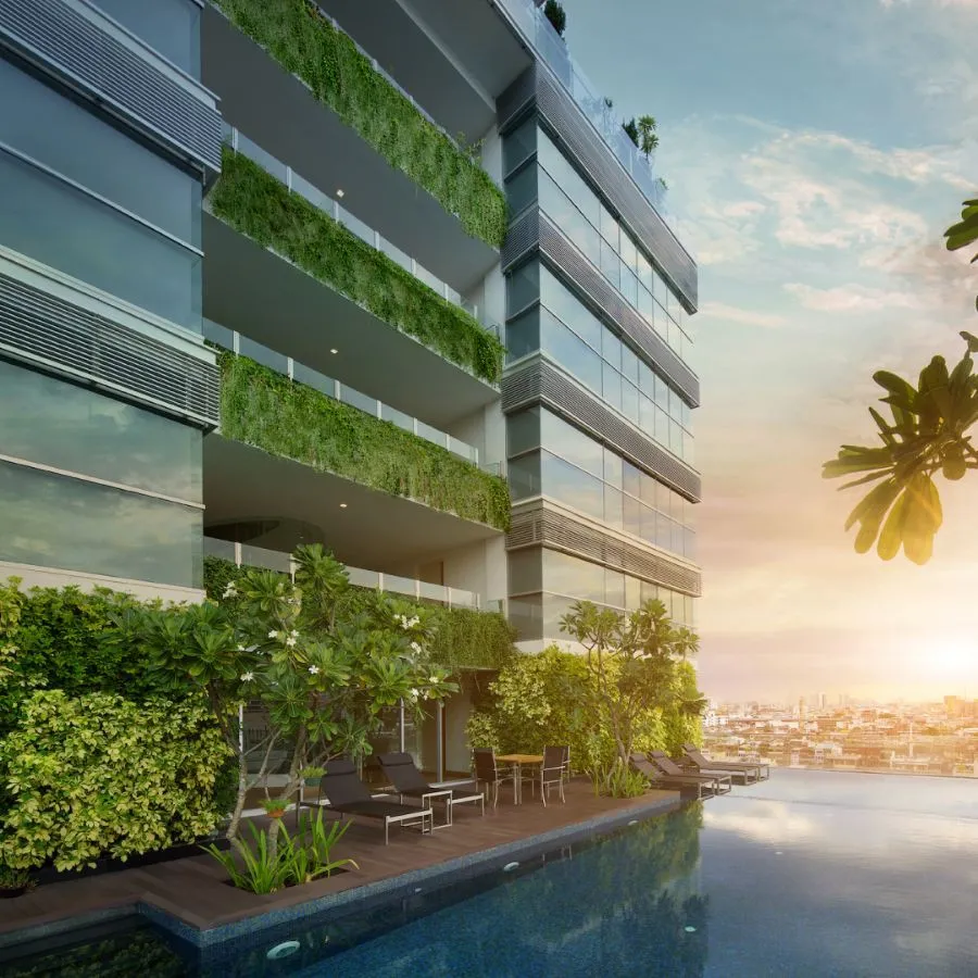 Condo for sale: Vertique Rama 4 - Siam, 2 bedrooms, 2 bathrooms, quiet, built-in kitchen. If you miss it, you'll regret it.