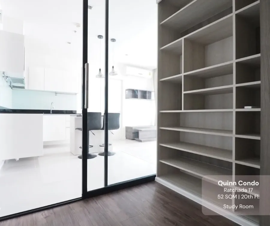 ให้เช่า ขาย Quinn Ratchada 17 ชั้น 20 วิวโล่ง ห้องแต่งครบ พร้อมเข้าอยู่ จองเลย อย่ารอช้า