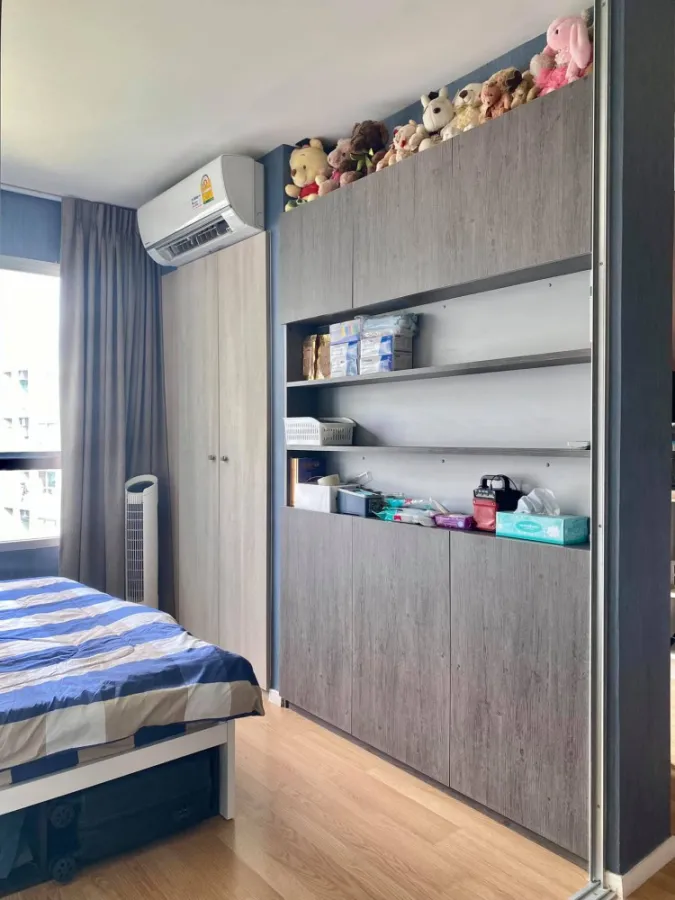 Condo for sale Lumpini Ville On Nut - Phatthanakan, 1 bedroom, 1 bath, built-in room, fully furnished, very cheap