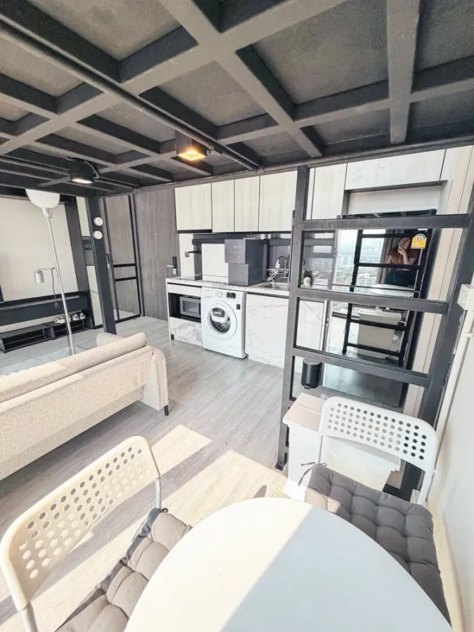 ปล่อยเช่าด่วนๆ The Line Sukhumvit 101 ชั้นลอย Duplex พื้นที่คุ้มทั้งด้านนอกด้านใน ชั้น 16 วิวแม่น้ำสวยงาม มาจองเลย