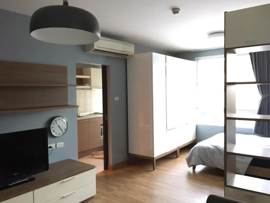 Condo for sale, Ivy Ratchada, studio room, private corner room Fully furnished, electrical appliances. Hurry up to reserve. Bring your bag.
