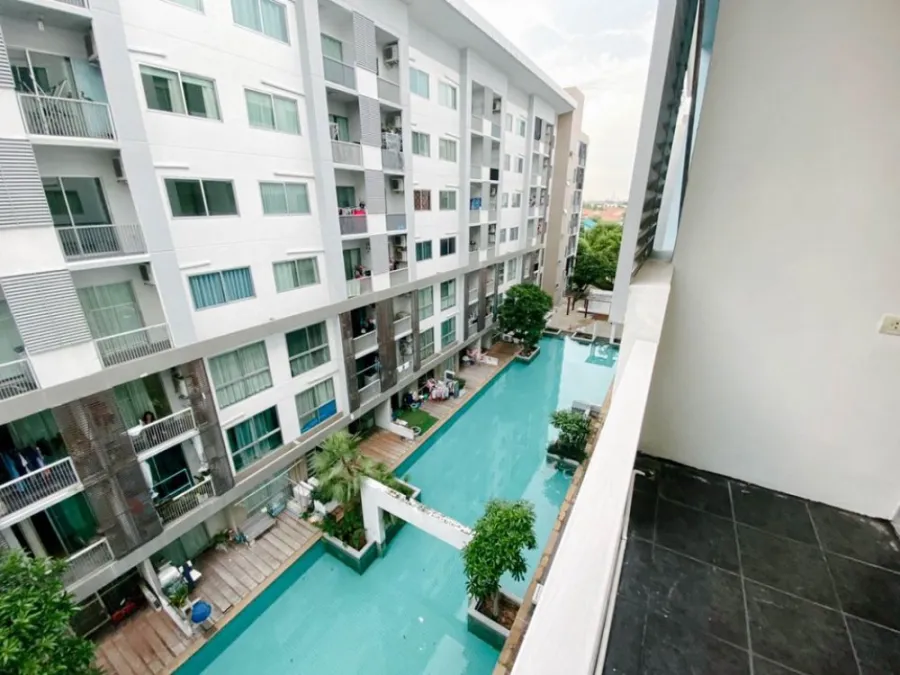 Condo for sale, A Space Sukhumvit 77, completely renovated, pool view, can't miss it.