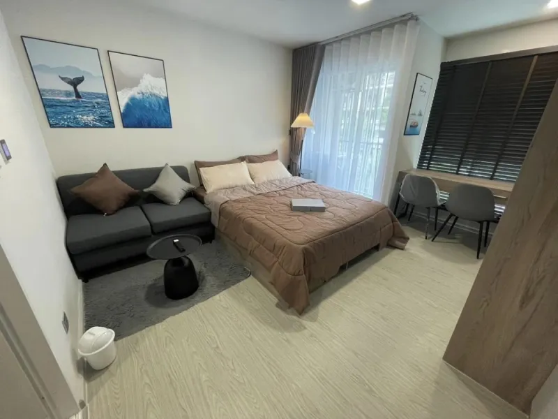 ให้เช่า Kave Town Island ชั้น 3 วิวนอก ห้องสวย ตกแต่งครบครัน พร้อมเข้าอยู่ สนใจรีบจองเลย อย่ารอช้า