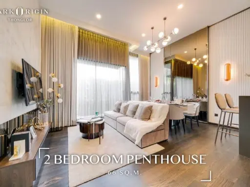 Condo for sale, Park Origin Thonglor, decorated with awesome built-ins, highest floor, plus lots of usable space, don't wait.