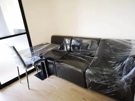 For rent: iCondo Green Space Sukhumvit 77, 5th floor, Phase 2, Building B, fully furnished + complete electrical appliances, urgent