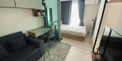 ปล่อยเช่า Plum Condo Ram 60 Interchange อาคาร D ห้องแบ่งเป็นสัดส่วน ระเบียงรับลม ไม่มีตึกบัง ด่วน