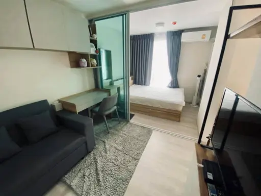 ปล่อยเช่า Plum Condo Ram 60 Interchange อาคาร D ห้องแบ่งเป็นสัดส่วน ระเบียงรับลม ไม่มีตึกบัง ด่วน images