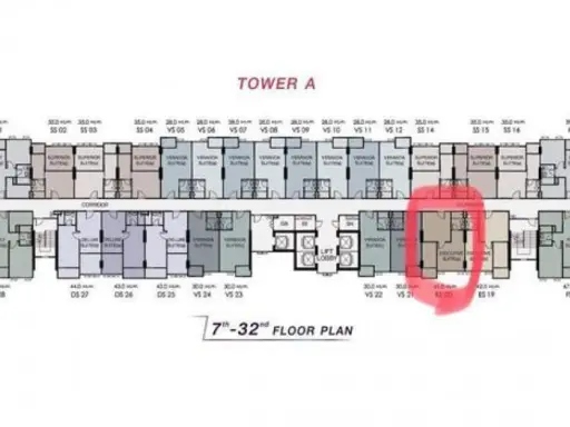 Sale/down payment, Condo Supalai Veranda Ramkhamhaeng, good view room, good room number, central location,don't miss it!!