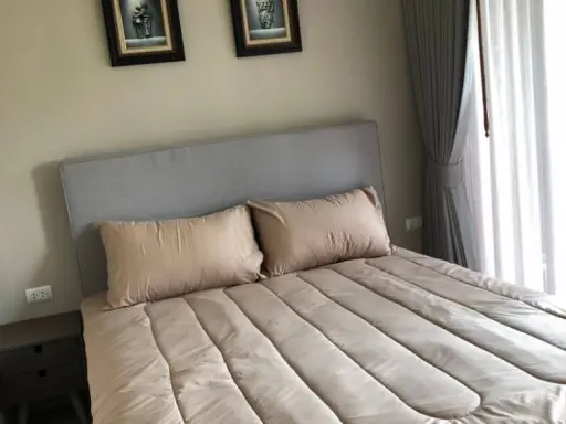 For rent, Chapter One Eco Ratchada-Huay Kwang, studio room, 8th floor, fully furnished, can move in.
