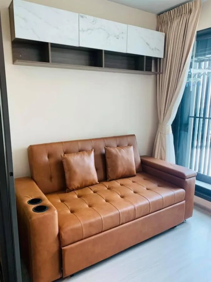for sale or rent Life Ladprao, 16th floor, get a great view of the city. White tone room, comfortable, comfortable price. If interested, reserve now.