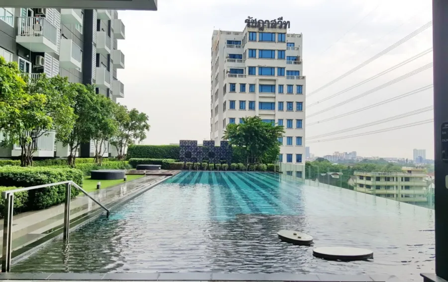 Condo for sale, The Parkland Ratchada-Wong Sawang, 25th floor, beautiful room, fully furnished. Plus the price is very good for the heart.