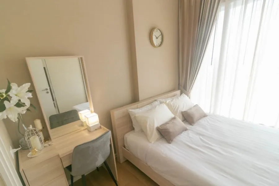For rent The Saint Residences, new room, unboxing Minimal style decoration High floor, great view I need this room