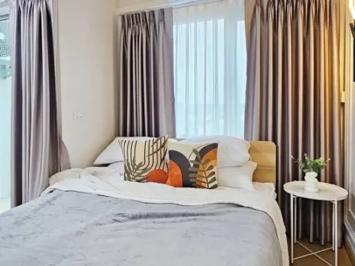 ให้เช่า Iris Avenue Onnuch – Wongwan ห้องน่าอยู่ ชั้น 8 ตกแต่งคุมโทน เฟอร์ครบครัน จองเลย