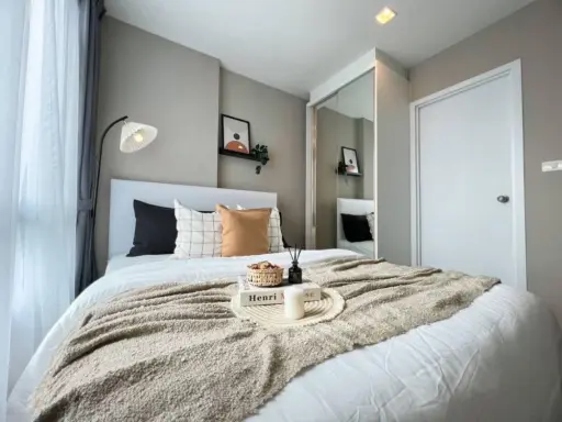 ปล่อยเช่า Condo for rent, Metro Luxe Riverfront Rattanat ห้องโทนขาว สะอาดตา ราคาสบายกระเป๋า จองด่วนๆ