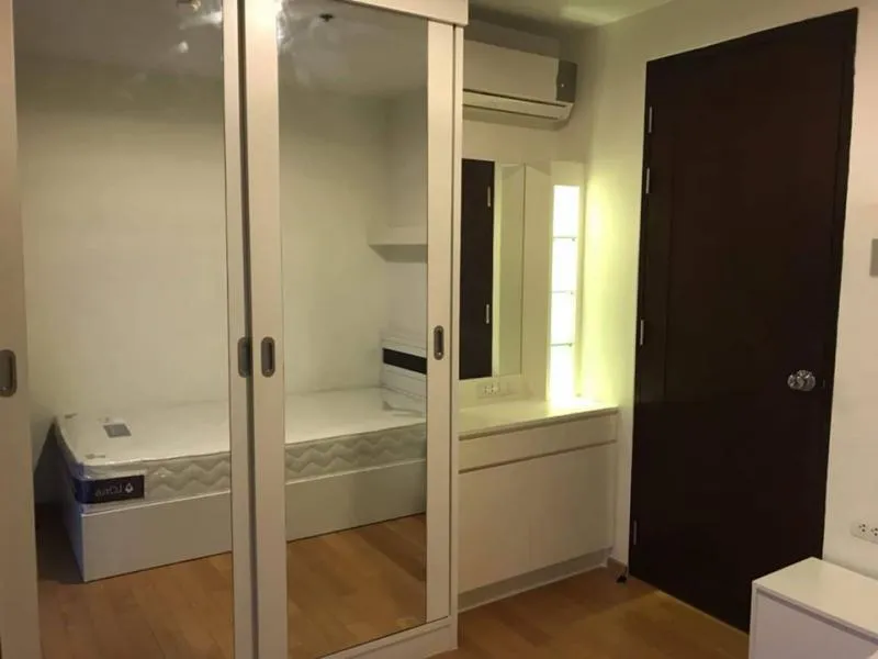 Condo for rent, ABSTRACTS Phahonyothin Park, 2 bedrooms, 1 bathroom, 60 sqm., 23rd floor, very new room, clean, nice to move.