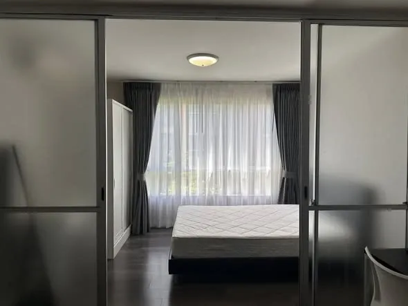 ให้เช่า Dcondo Campus Resort Bangna ห้องมุมให้ความเป็นส่วนตัว วิวสวนสวย เฟอร์ครบครัน รีบจองเลยจ้า
