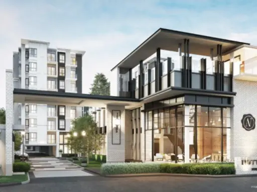 Sale, quick down payment, Notting Hill Condo, Sukhumvit 105, corner room, garden view, room next to the fire escape, convenient, safe, don't miss !!