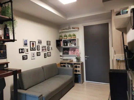 Condo for sale, Niche ID, Pak Kret Station, fully built-in furniture. Complete electrical appliances. Hurry up. Don't wait. images