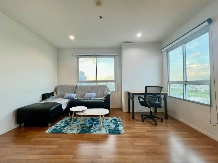 For sale, for rent, Lumpini Park Rama 9-Ratchada, spacious room, high floor, beautiful view. Not attached to another room Quiet, private, urgent
