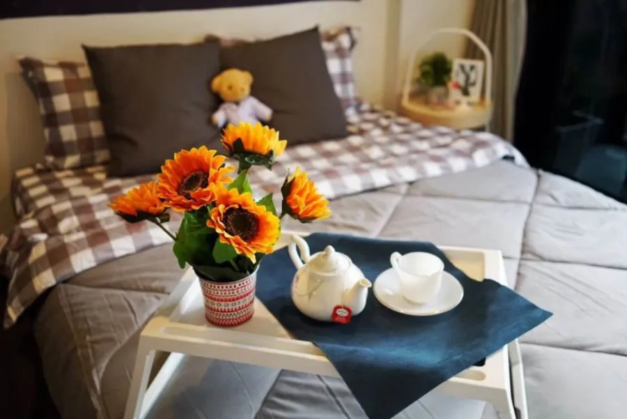 Sell/rent The Line Asoke - Ratchada, beautiful room, built-in, complete, good price, hurry to reserve before anyone else today.