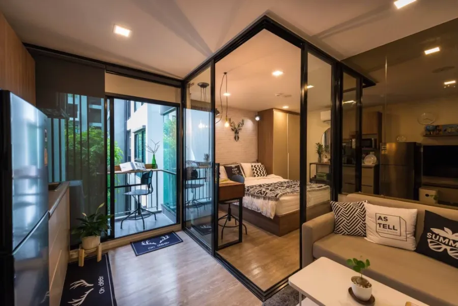 ให้เช่า Kave Town Shif tชั้น 2 วิวสวน ห้องสวย แต่งครบ น่าอยู่ สนใจจองเลย ห้ามพลาด