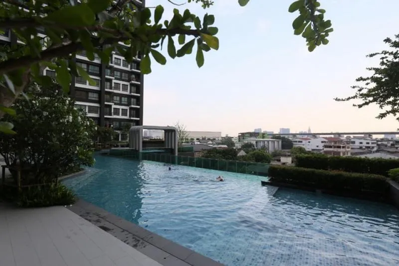 ให้เช่า The Parkland Phetkasem-Thapra ห้องมุมแต่งสวยลมดี วิวสวยไม่มีตึกบัง หิ้วกระเป๋าเข้าอยู่ได้เลย