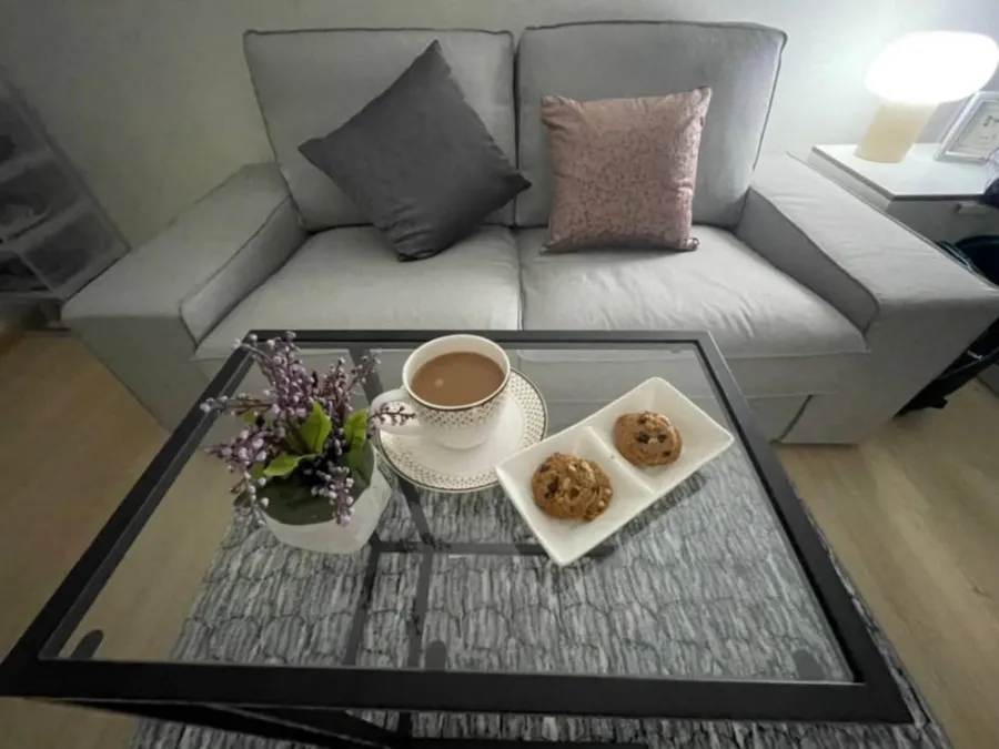 For sale, for rent!! Plum Condo Rangsit Alive Phase 2, 3rd floor, Building A, swimming pool view. Fully furnished, ready to move in, don't miss it!!