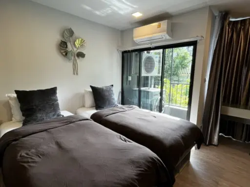 For rent, Cave Eva, Building A, 3rd floor, garden view, comes with complete decorations. Hurry and reserve now. Don't wait.
