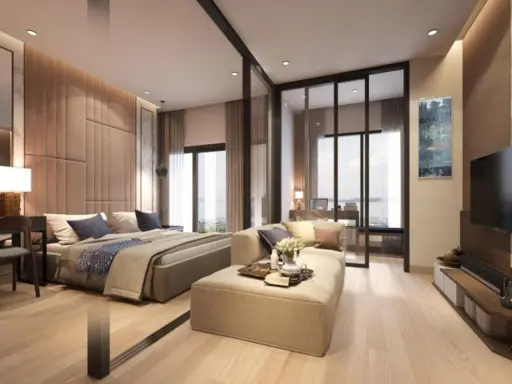 Condo for sale, Niche Mono Charoennakorn, 16th floor, Chao Phraya River view, beautiful room, ready to move in, good location, don't miss it!!